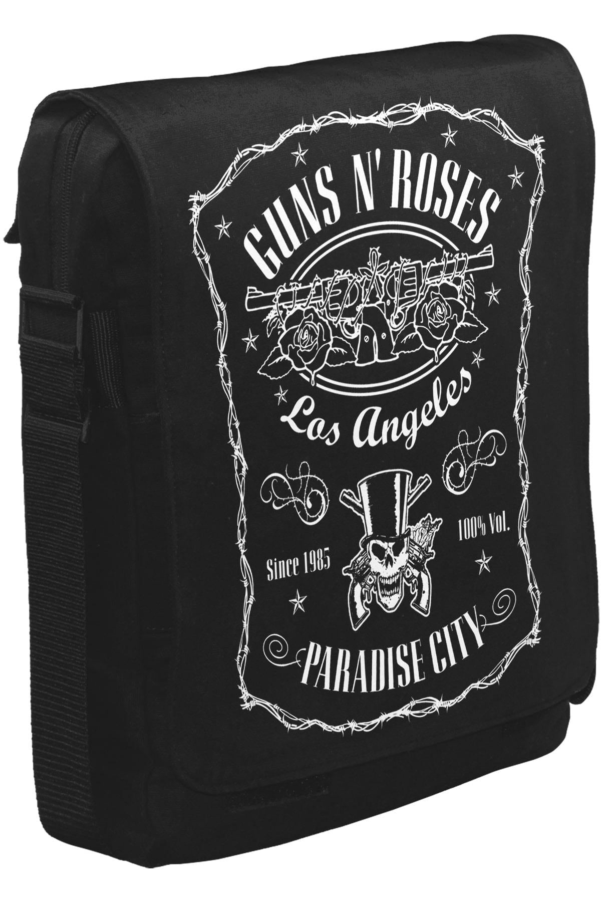 Guns N' Roses - Paradise City Unisex Siyah Postacı Çanta