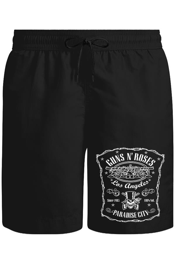 Guns N' Roses - Paradise City Unisex Siyah Şort