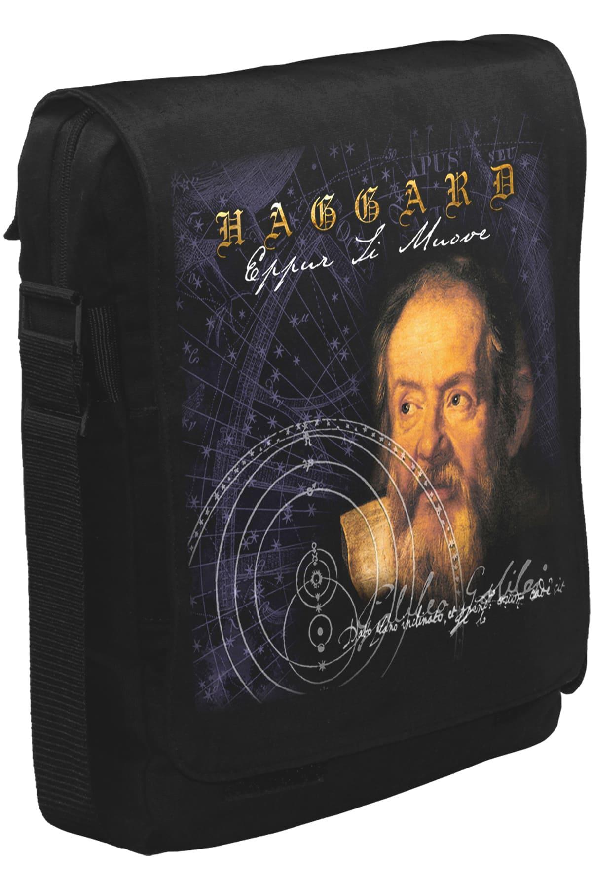 Haggard - Eppur Si Muove Unisex Siyah Postacı Çanta