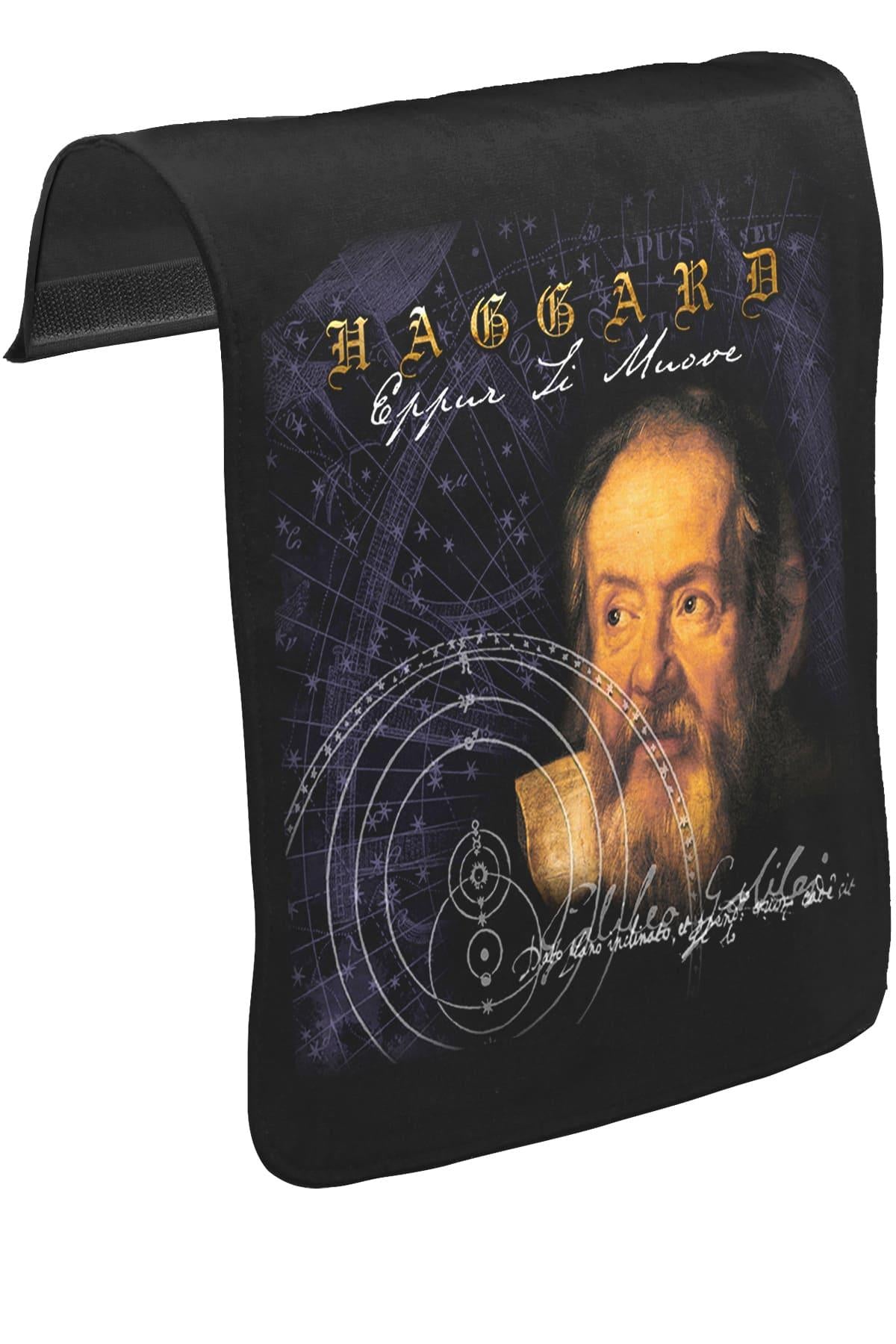 Haggard - Eppur Si Muove Unisex Siyah Tak-Çıkar Postacı Çanta Kapağı CK-1035