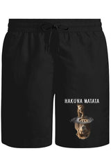 Hakuna Matata - Lion Unisex Black Shorts 