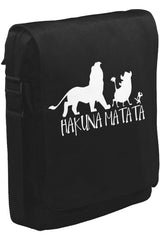 Hakuna Matata - DonT Unisex Siyah Postacı Çanta