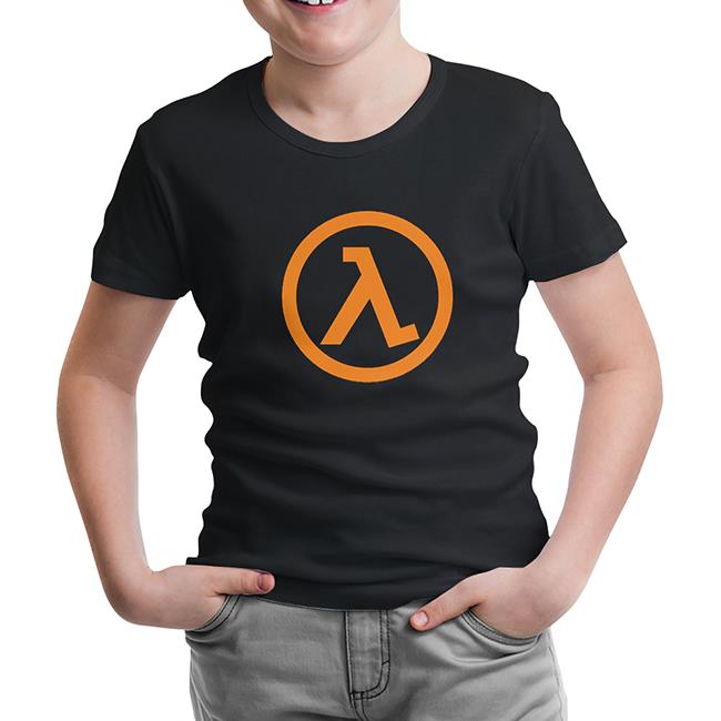 Half Life - Logo Siyah Çocuk Tshirt