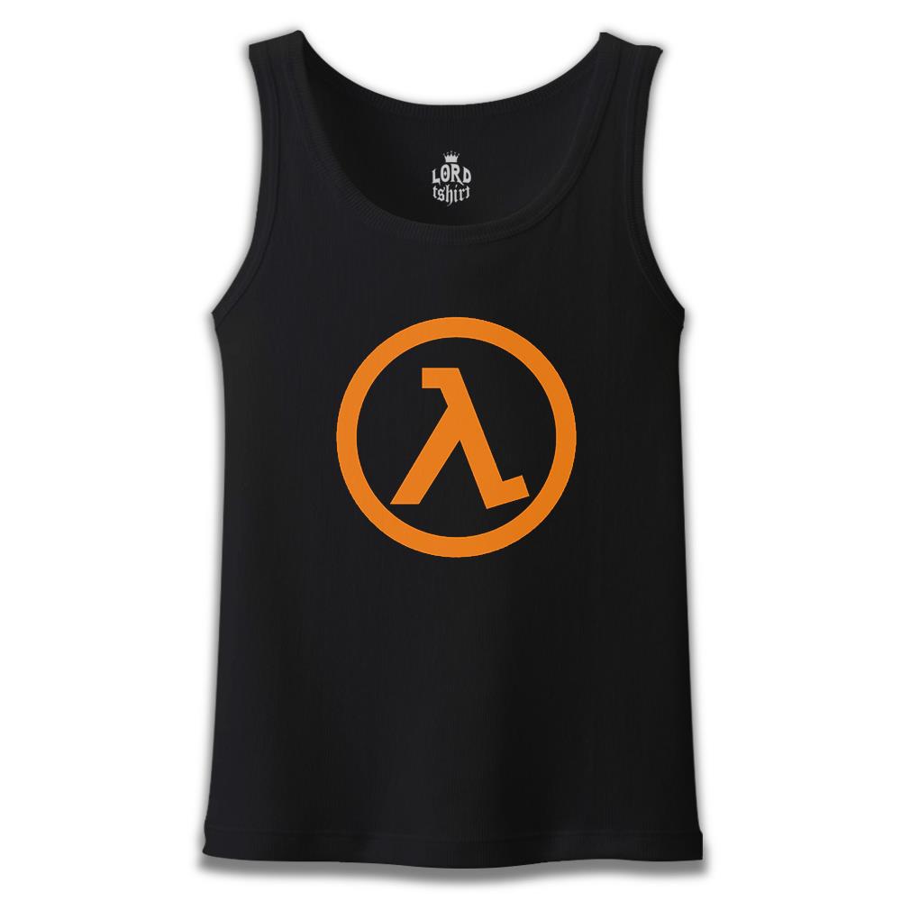 Half Life - Logo Siyah Erkek Atlet