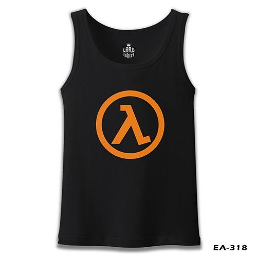 Half Life - Logo Siyah Erkek Atlet