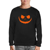 HalloWeen - Face Black Kids Sweatshirt