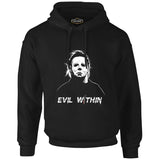Halloween - Myers Siyah Erkek Fermuarsız Kapşonlu