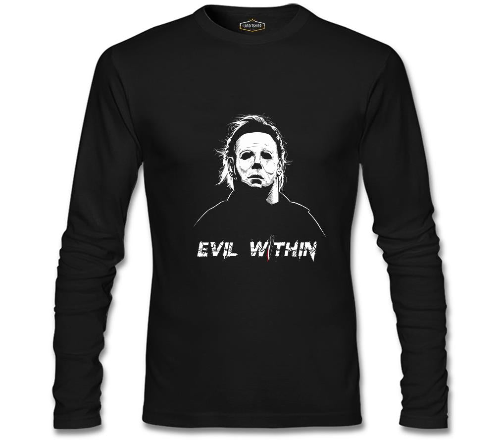 Halloween - Myers Siyah Erkek Sweatshirt