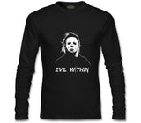 Halloween - Myers Siyah Erkek Sweatshirt