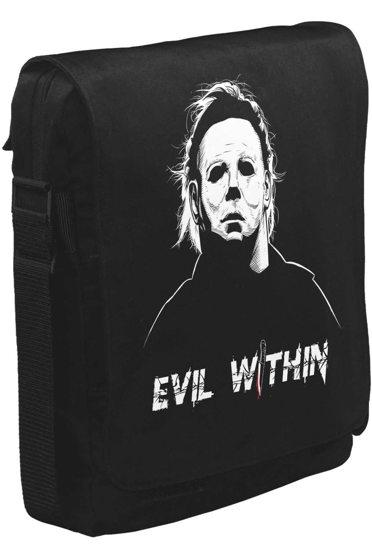Halloween - Myers Unisex Siyah Postacı Çanta