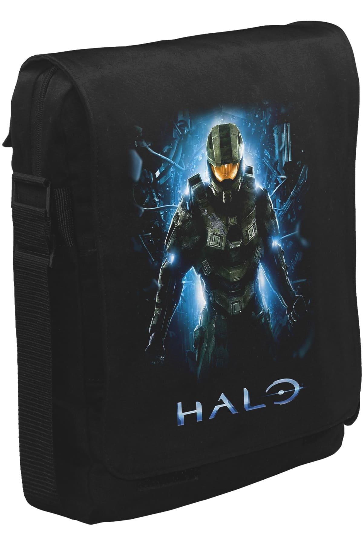 Halo - Guardians Unisex Siyah Postacı Çanta