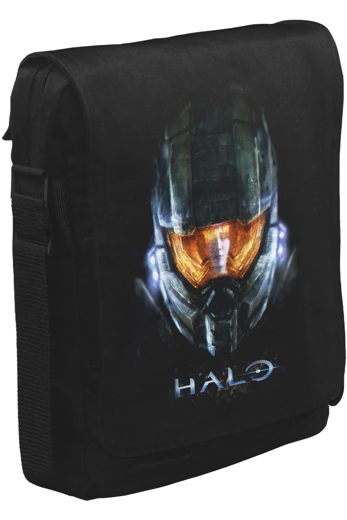 Halo Unisex Siyah Postacı Çanta