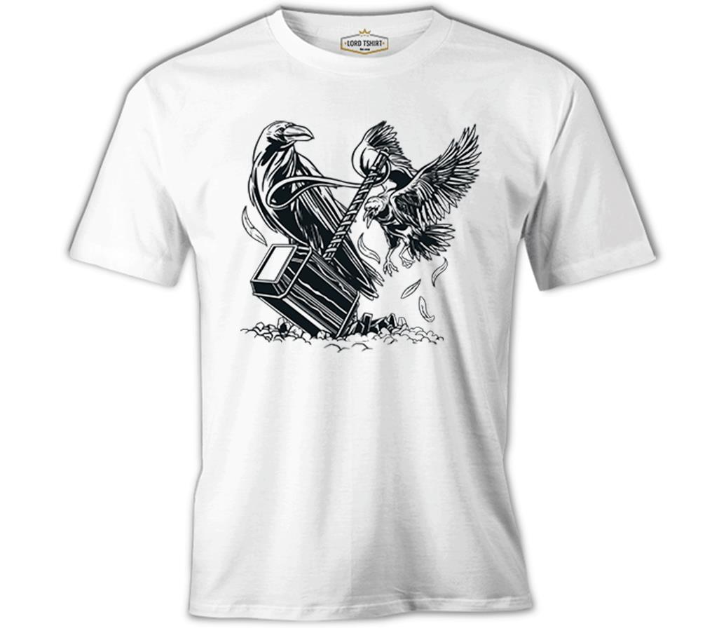 Hammer and the Crows Beyaz Erkek Tshirt