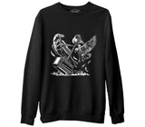 Hammer and the Crows Siyah Erkek Kalın Sweatshirt