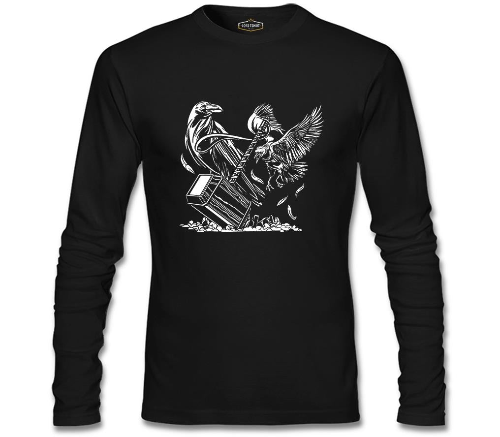 Hammer and the Crows Siyah Erkek Sweatshirt