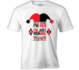 Harley Quinn - I'm Just Asking White Men's Tshirt