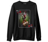 Harley Quinn - Sane Again  Siyah Erkek Kalın Sweatshirt