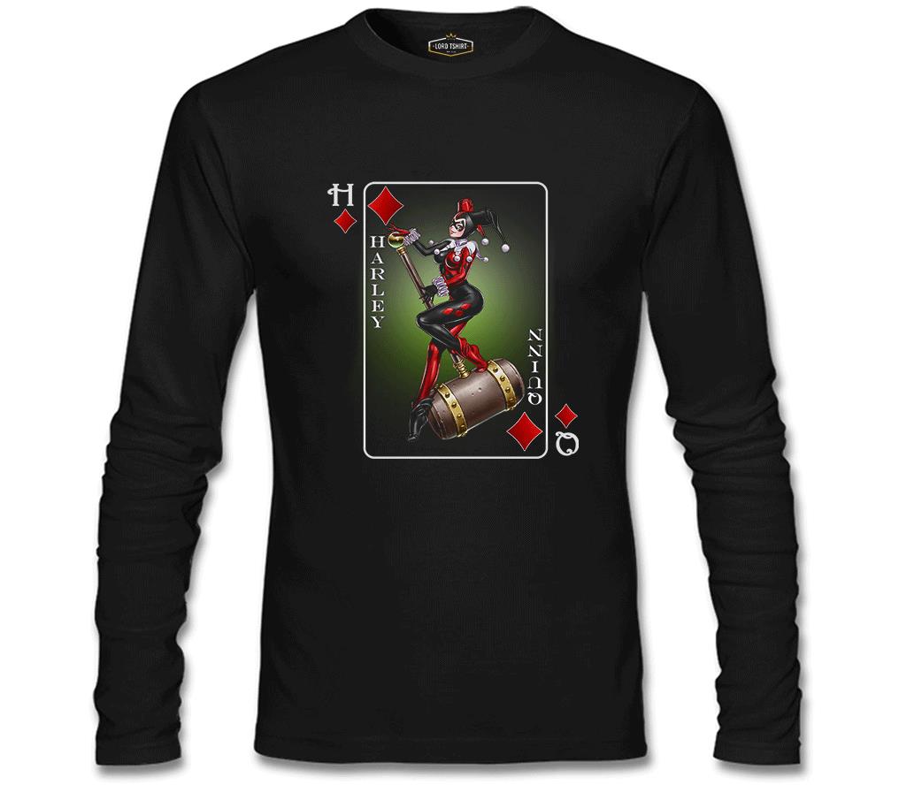 Harley Quinn - Sane Again Siyah Erkek Sweatshirt