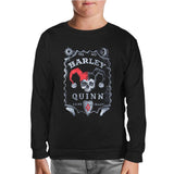 Harley Quinn - Sane Crazy Siyah Çocuk Sweatshirt