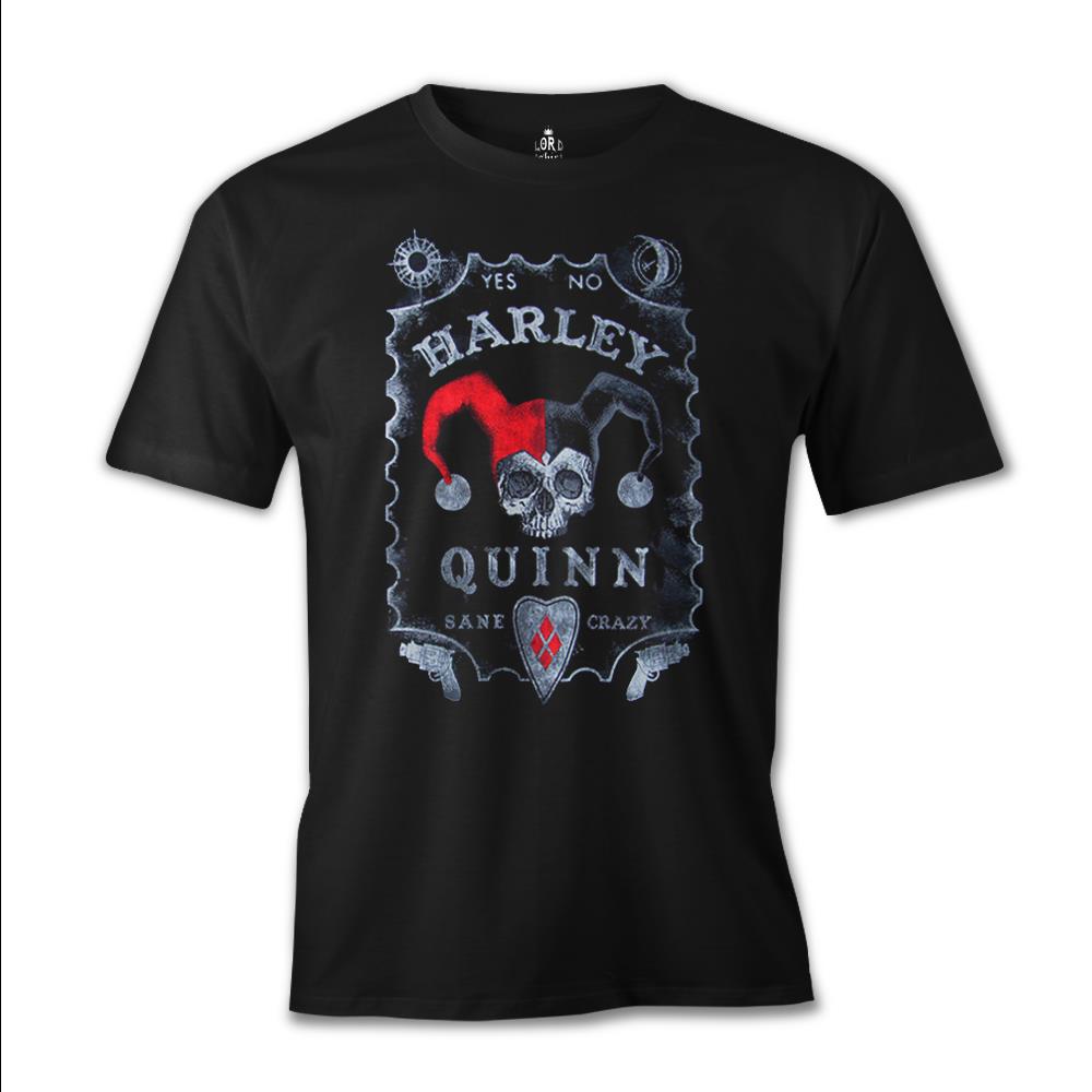 Harley Quinn - Sane Crazy Siyah Erkek Tshirt