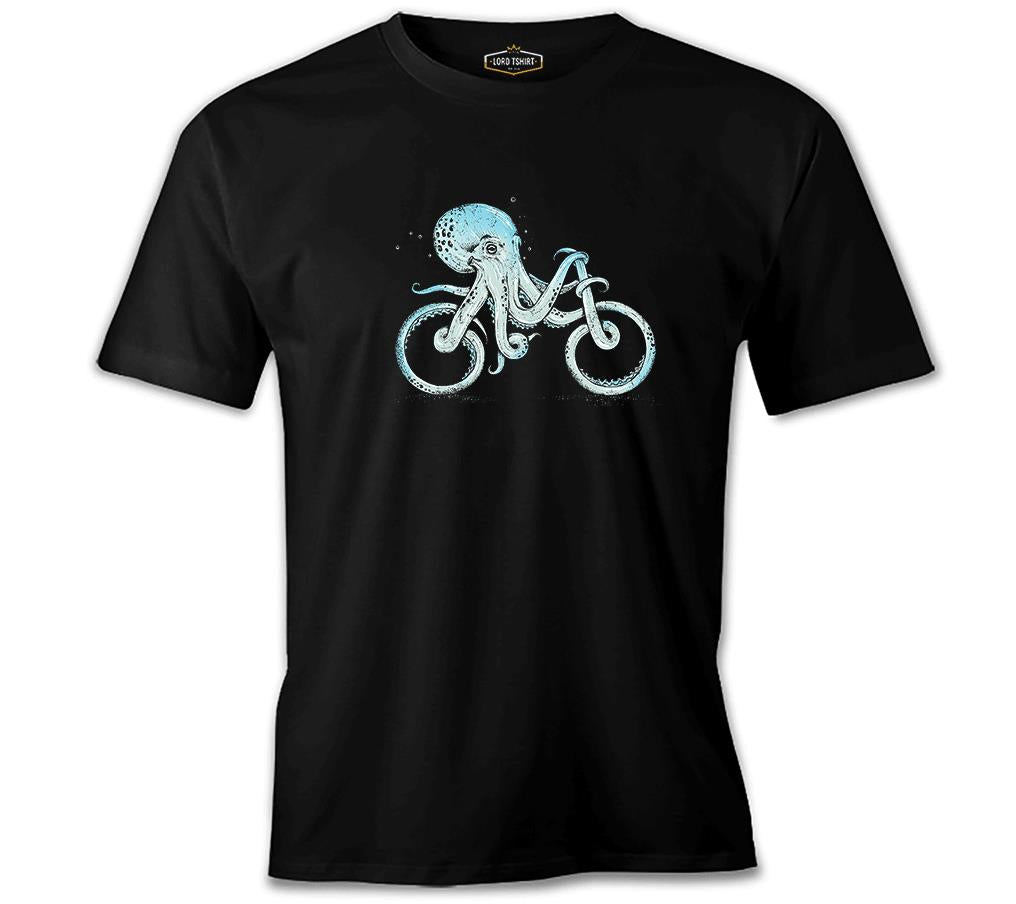 Animal - Octopus Bicycle Black Men's Tshirt