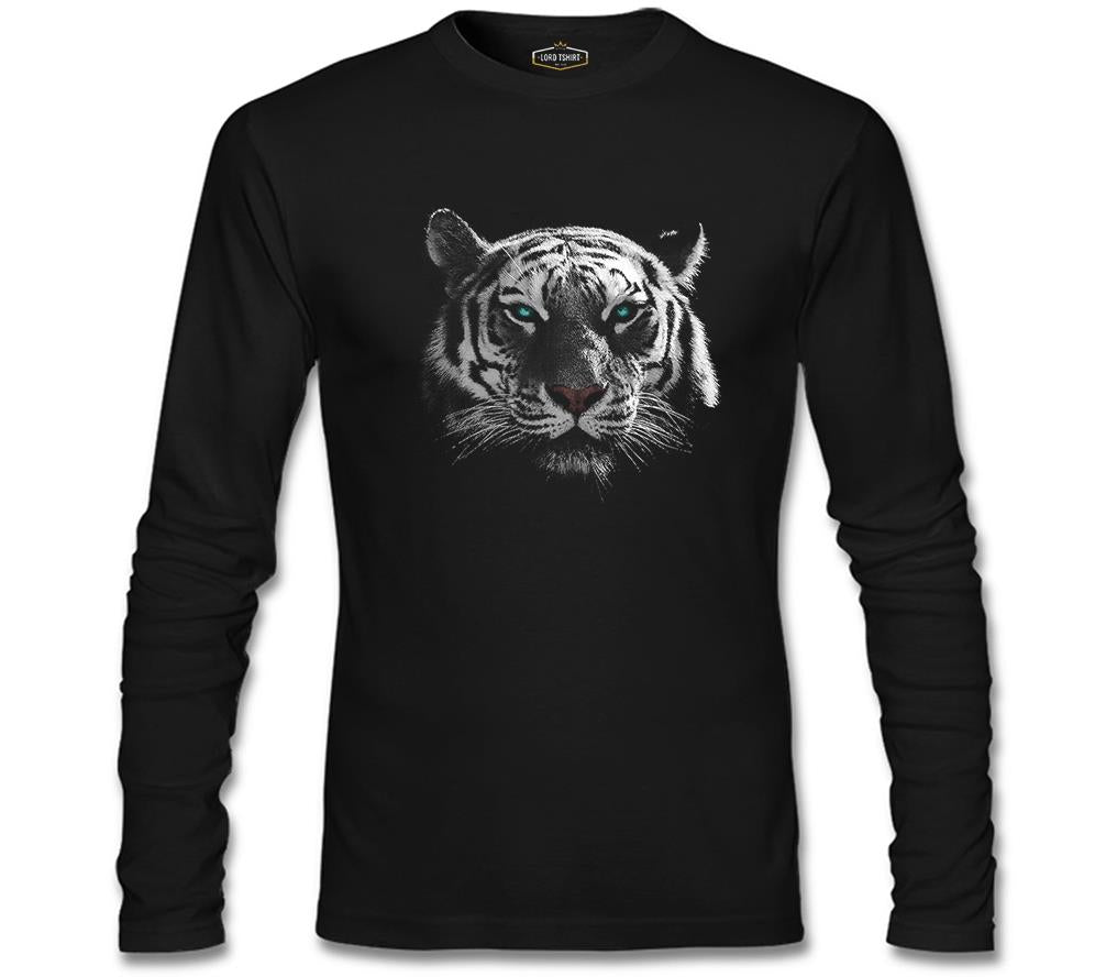 Animal - Tiger Pixel Black Men's Sweatshirt