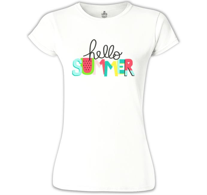 Hello Summer - Watermelon White Women's Tshirt