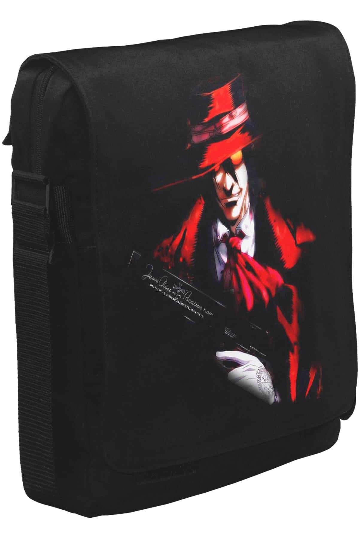 Hellsing - AlucardUnisex Siyah Postacı Çanta