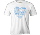 I Love You in Every Language White Men's Tshirt