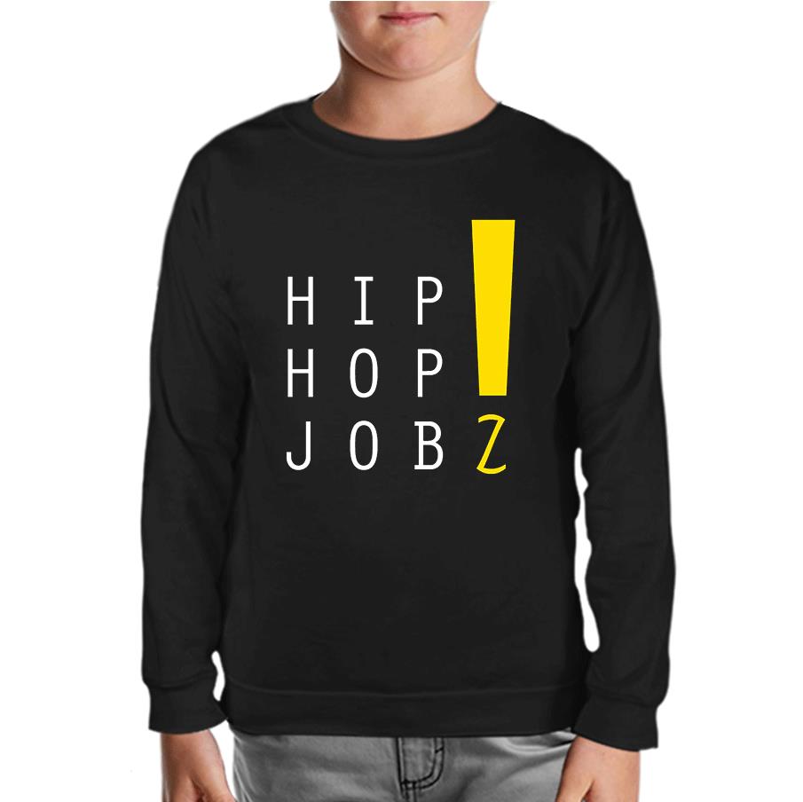 Hip Hop Jobz Black Kids Sweatshirt