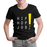 Hip Hop Jobz Black Kids Tshirt