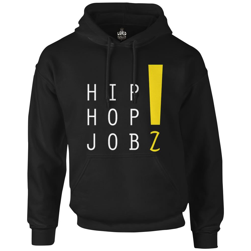 Hip Hop Jobz Black Men's Zipperless Hoodie