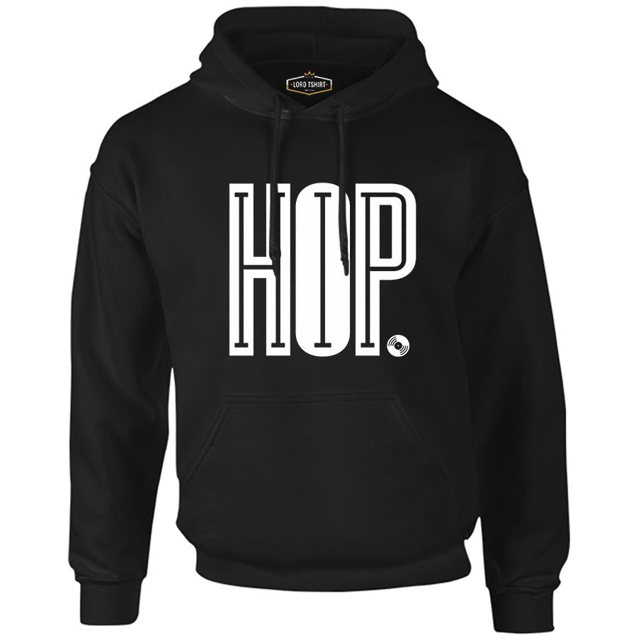 Hip Hop O Black Men's Zipperless Hoodie