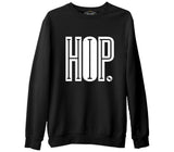 Hip Hop O Siyah Erkek Kalın Sweatshirt