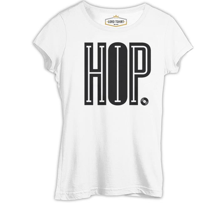 Hip Hop with IO Beyaz Kadın Tshirt
