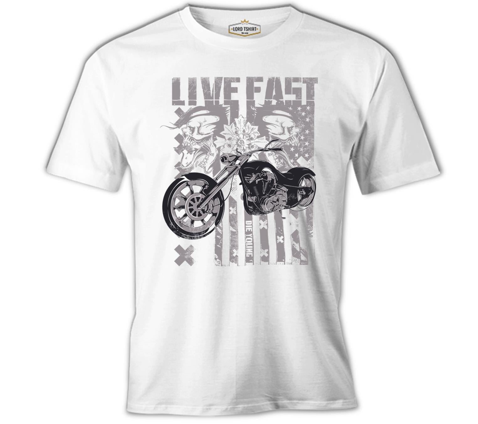 Live Fast - X White Men's Tshirt 