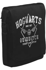 Hogwards - Quidditch Unisex Siyah Postacı Çanta