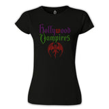 Hollywood Vampires Siyah Kadın Tshirt