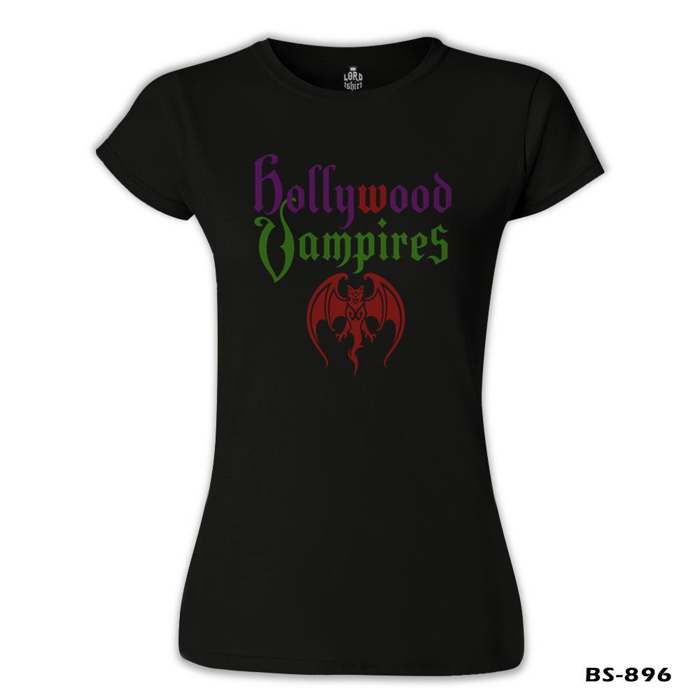 Hollywood Vampires Siyah Kadın Tshirt