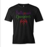 Hollywood Vampires Siyah Erkek Tshirt