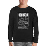 Horoscope Scorpio Intuitive Person Black Kids Sweatshirt