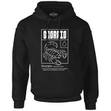 Horoscope Scorpio Intuitive Person Black Men's Zipperless Hoodie