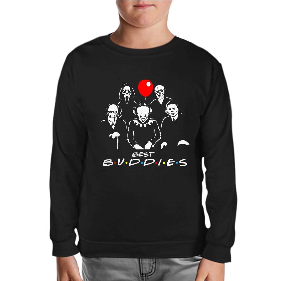 Horror - Best Buddies Black Kids Sweatshirt