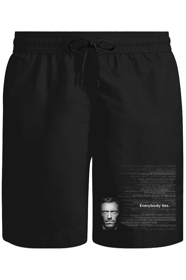 House - Everybody Lies Unisex Siyah Şort