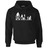 House - Thing is Siyah Erkek Fermuarsız Kapşonlu