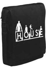 House - Thing is  Unisex Siyah Postacı Çanta