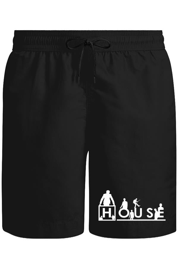 House - Thing is Unisex Siyah Şort