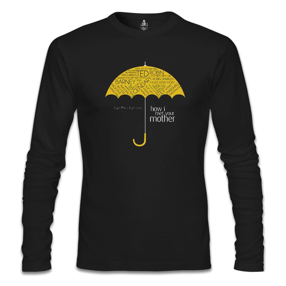 How I Met Your Mother - Umbrella Siyah Erkek Sweatshirt