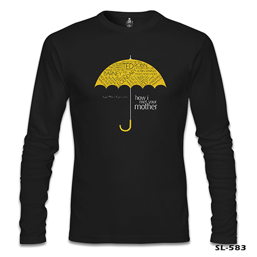 How I Met Your Mother - Umbrella Siyah Erkek Sweatshirt