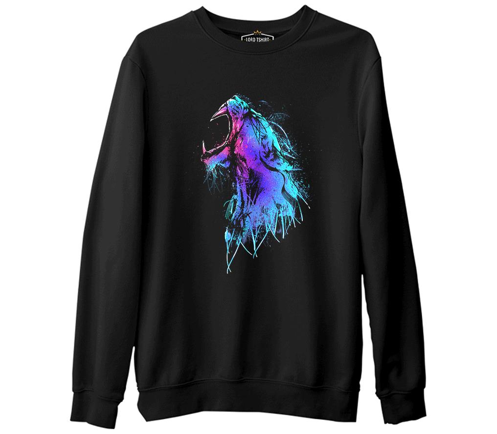 Howling Black Men's Thick Sweatshirt
